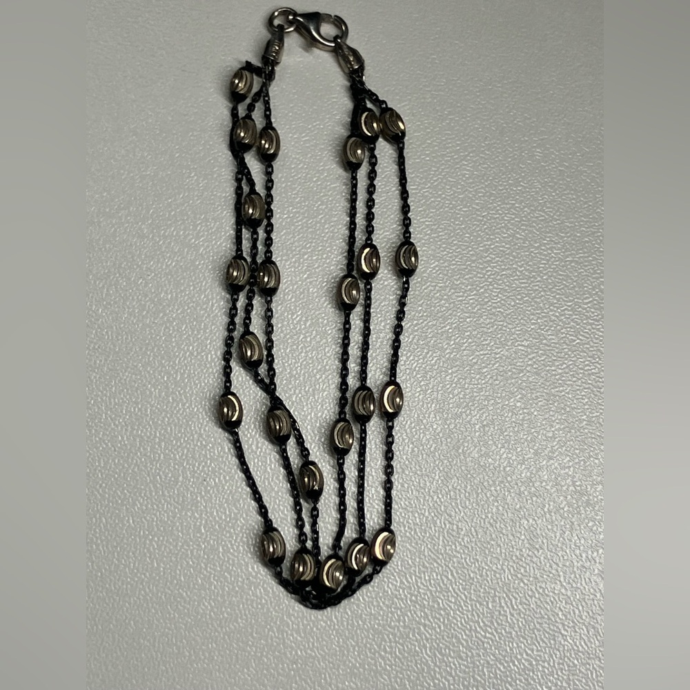 Vintage Italy 925 Black Bracelet